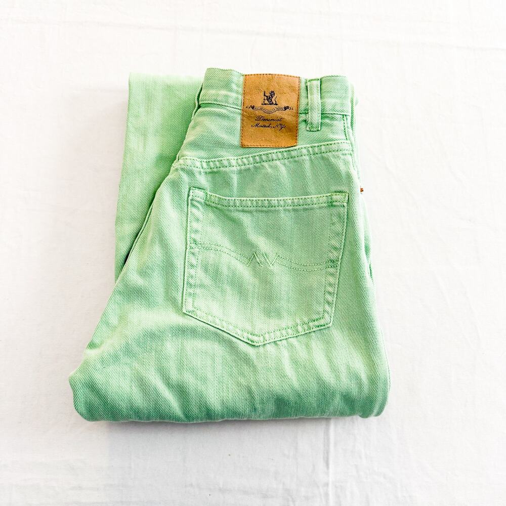 Denimist Dena Jean Green Wide Leg Denim Zip Fly Denim Size 26